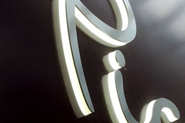 Illuminated Fascia Signage -  - Front Faced Puch Through